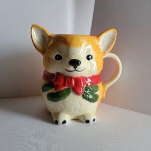 Corgi Peluche Pet Stoneware Mug -Anthropologie